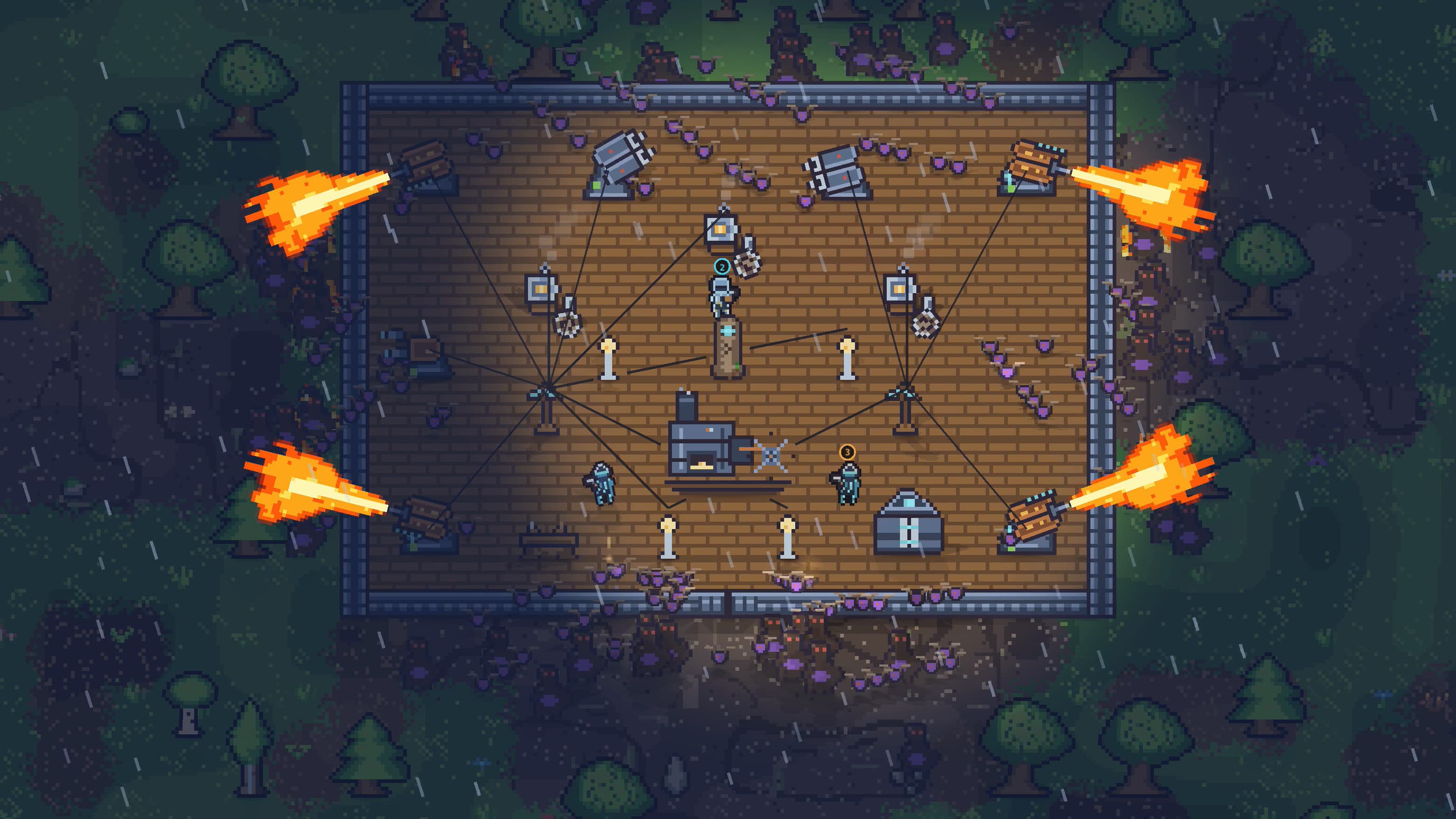 Defending the base during a special night
